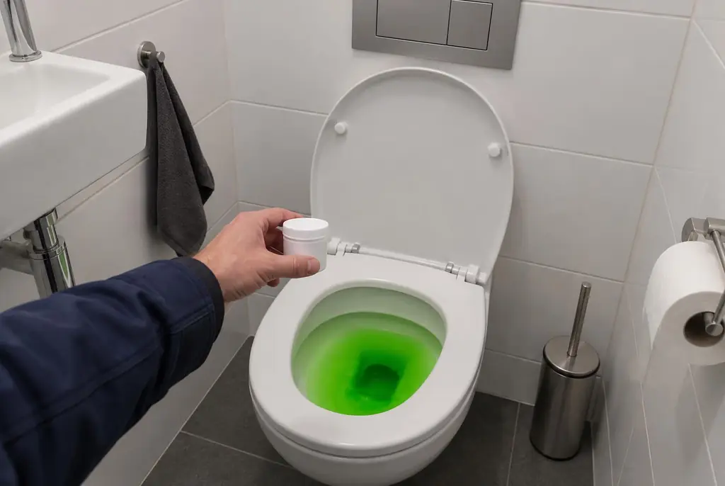 Lekdetectie Kamerik – kleurstoftest bij een lekkend toilet
